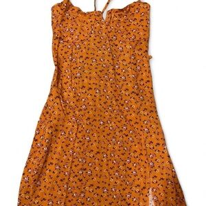 Aeropostale Orange Floral Mini Dress